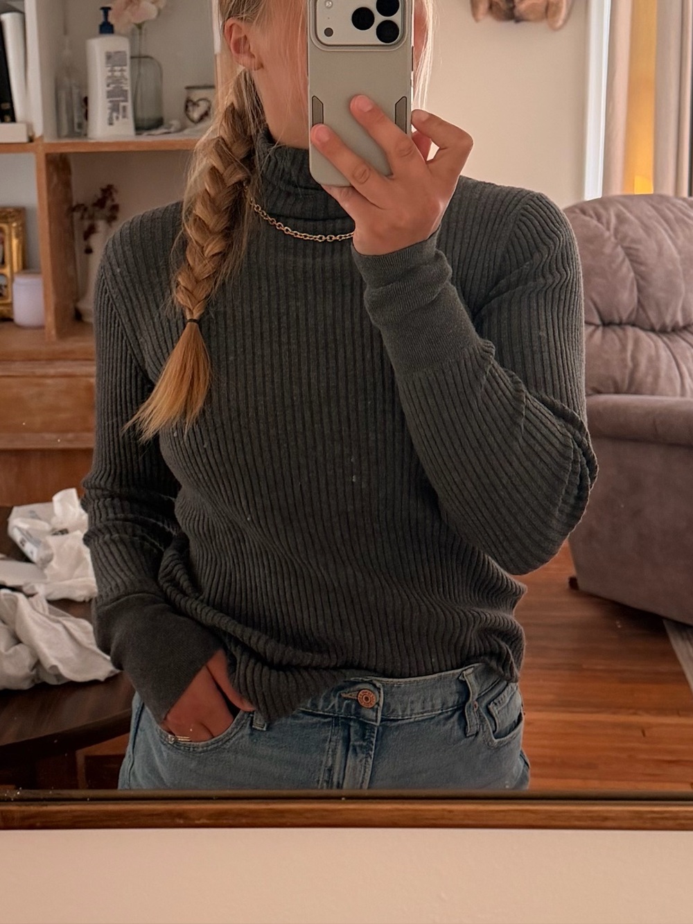 Gap layering sweater
